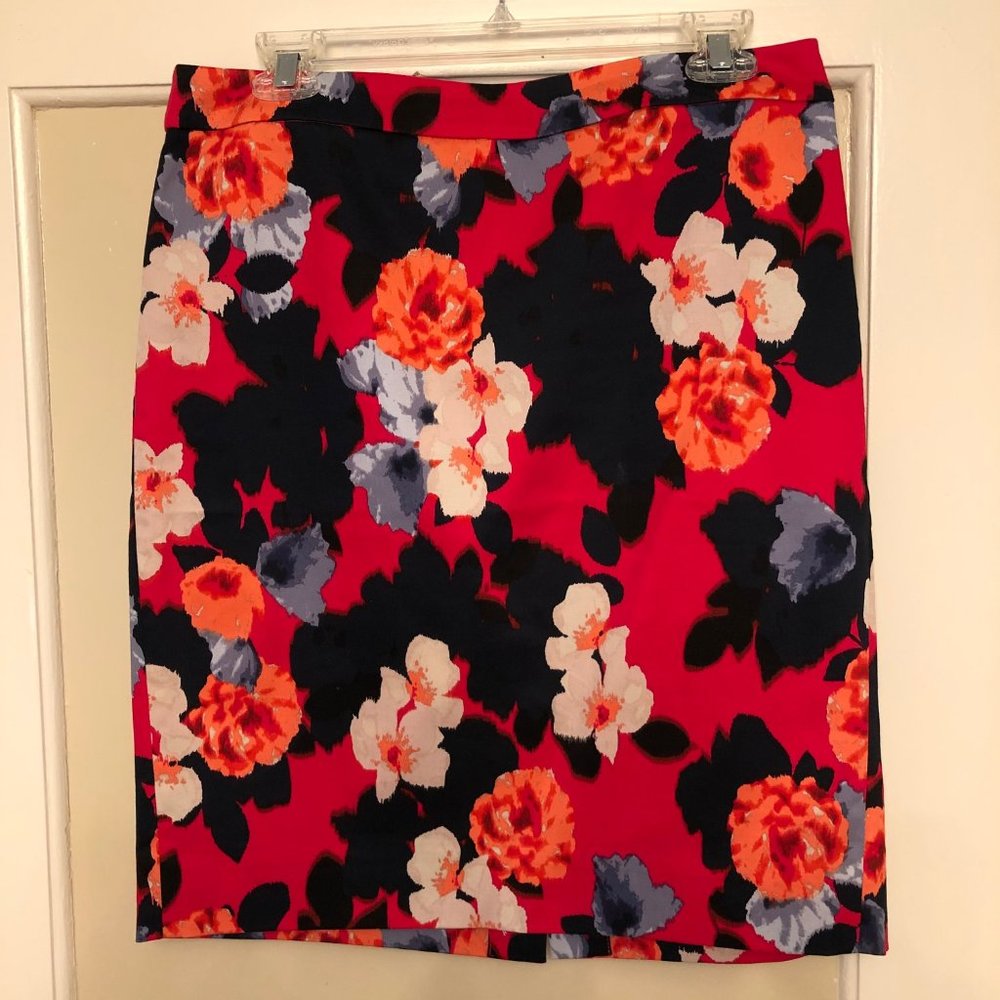 J.Crew Factory Floral Pencil Skirt - Only Worn Once!